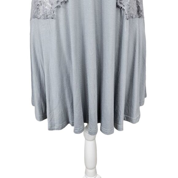 NWT Gimmicks Eyelash Lace Tank Top. Gray M#26 - Picture 8 of 16